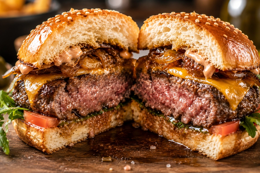 Cómo conseguir una hamburguesa casera más jugosa