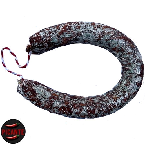 312-Chorizo Ibérico bellota picante, 1 herradura 500gr-Carnicería Delicies l'Avinguda Terrassa