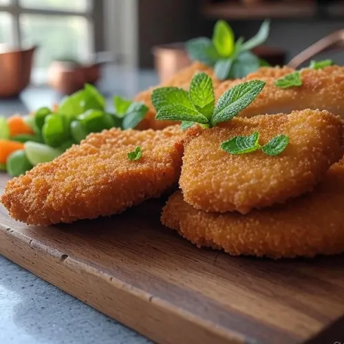 Sin Gluten Escalopas de pollo empanada 1/2kg. - Delicies l'Avinguda-Terrassa - 4 Foto