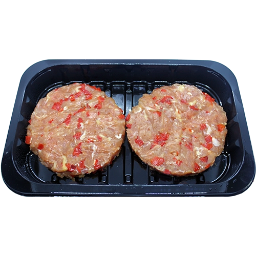 240-Hamburguesas de pollo con escalivada (2 uni)-Carnicería Delicies l'Avinguda Terrassa