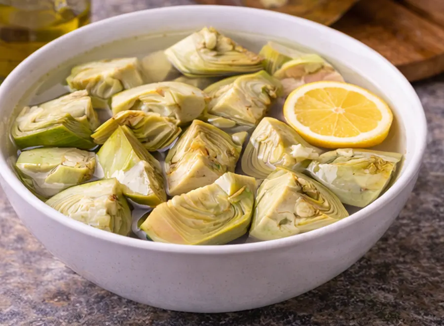 Foto 2 Alcachofas con virutas de jamón