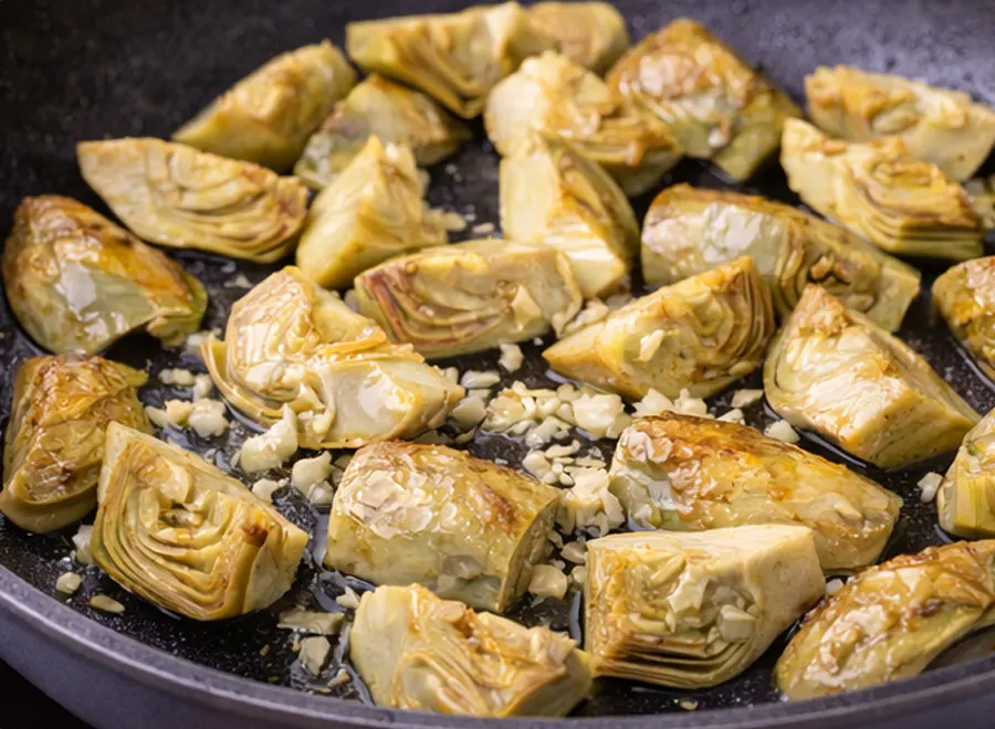 Foto 3 Alcachofas con virutas de jamón