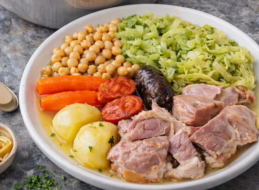 Cocido madrileño en olla rápida- Receta 164