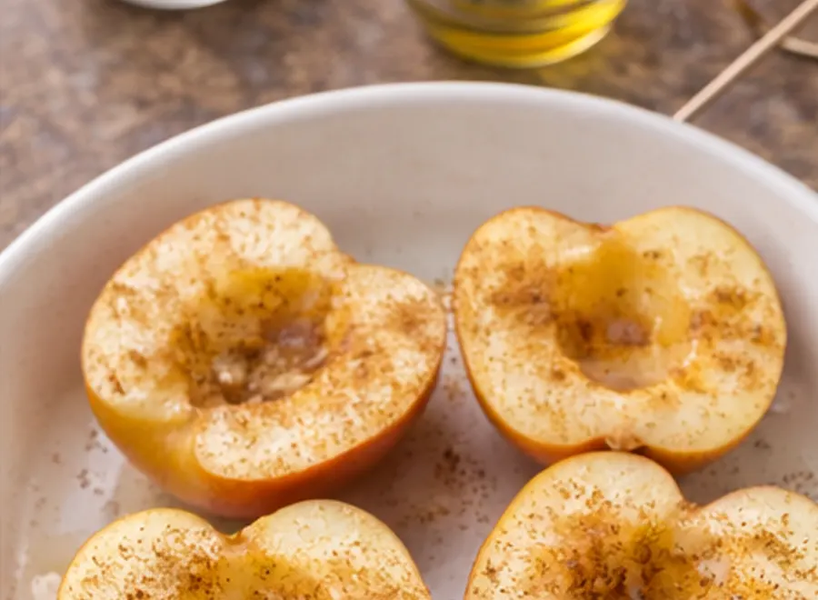 Manzana asada en la freidora de aire- Receta 176