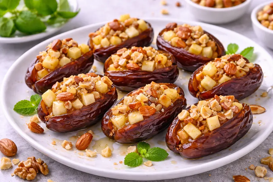 Dátiles rellenos con frutas y frutos secos (estilo Oriente Medio)- Receta 247