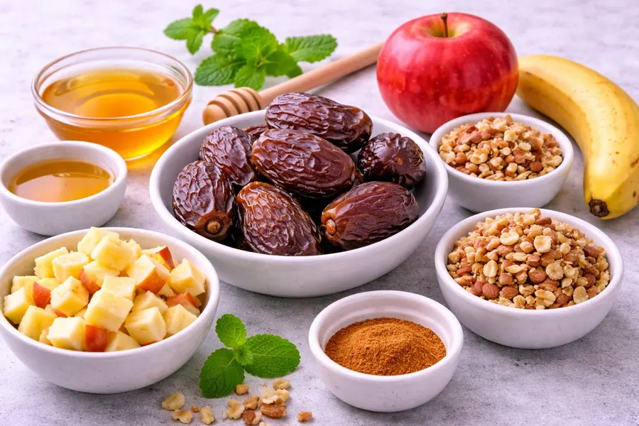 Foto 2 Dátiles rellenos con frutas y frutos secos (estilo Oriente Medio)