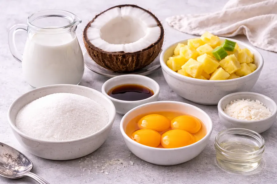 Foto 2 Flan de coco con piña (estilo caribeño)