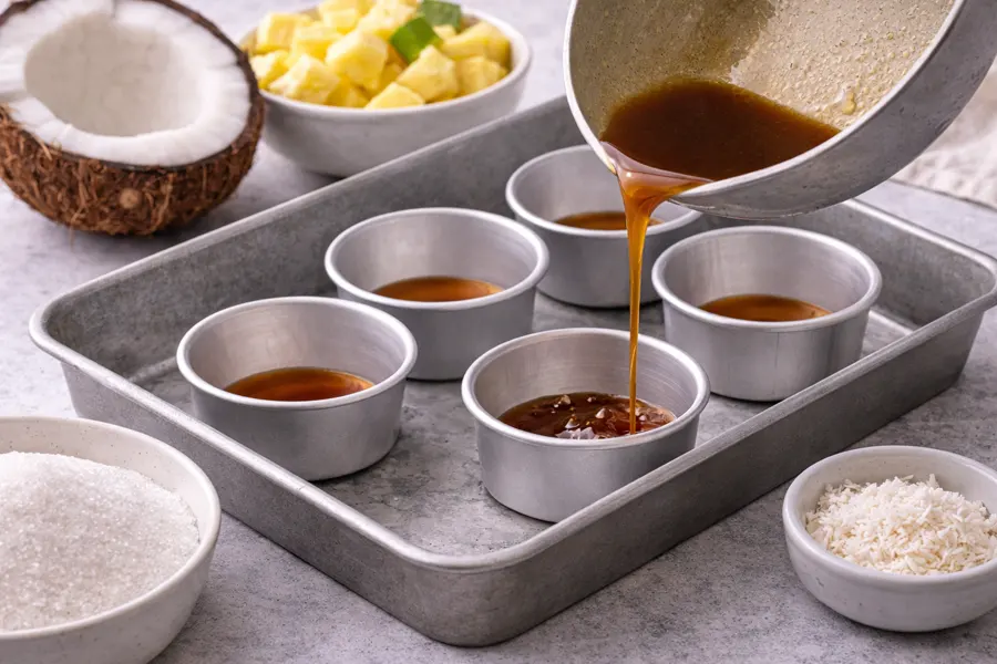 Foto 3 Flan de coco con piña (estilo caribeño)