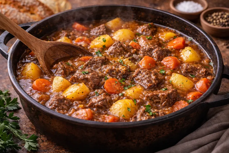 Foto 3 Guiso de ternera con patatas y zanahorias (estilo casero)
