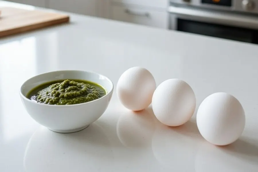 Foto 2 Huevos verdes con bacalao