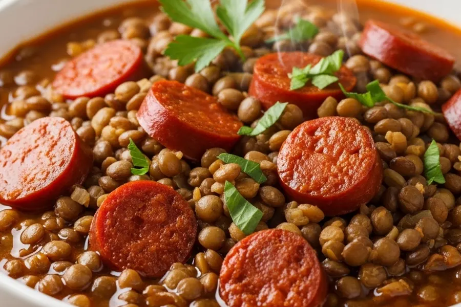 Lentejas con chorizo- Receta 137
