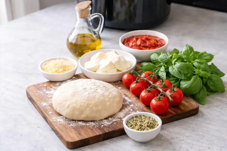 Foto 2 Pizza Capricciosa o Margarita en la freidora de aire