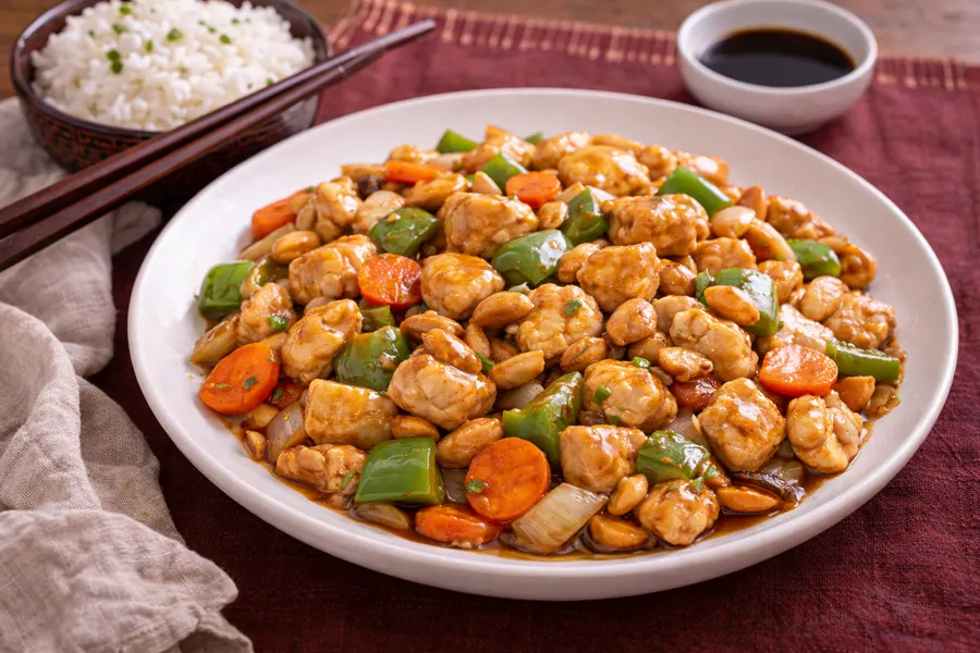 Receta Pollo con almendras 