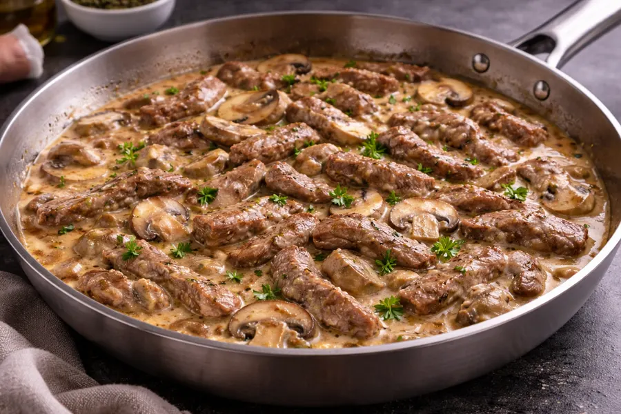 Foto 3 Ternera estilo Stroganoff: receta cremosa y fácil paso a paso
