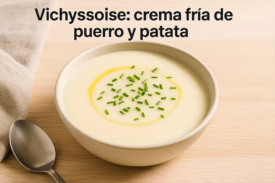 Receta Vichyssoise: crema fría de puerro y patata